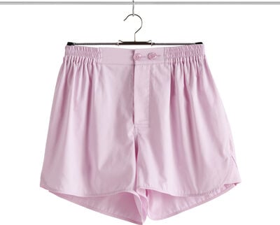 Outline Pyjama Shorts-S/M-Soft pink
