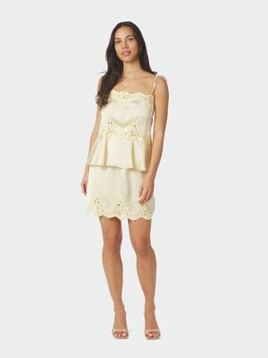 Kaela Heavy Sateen Lace Top