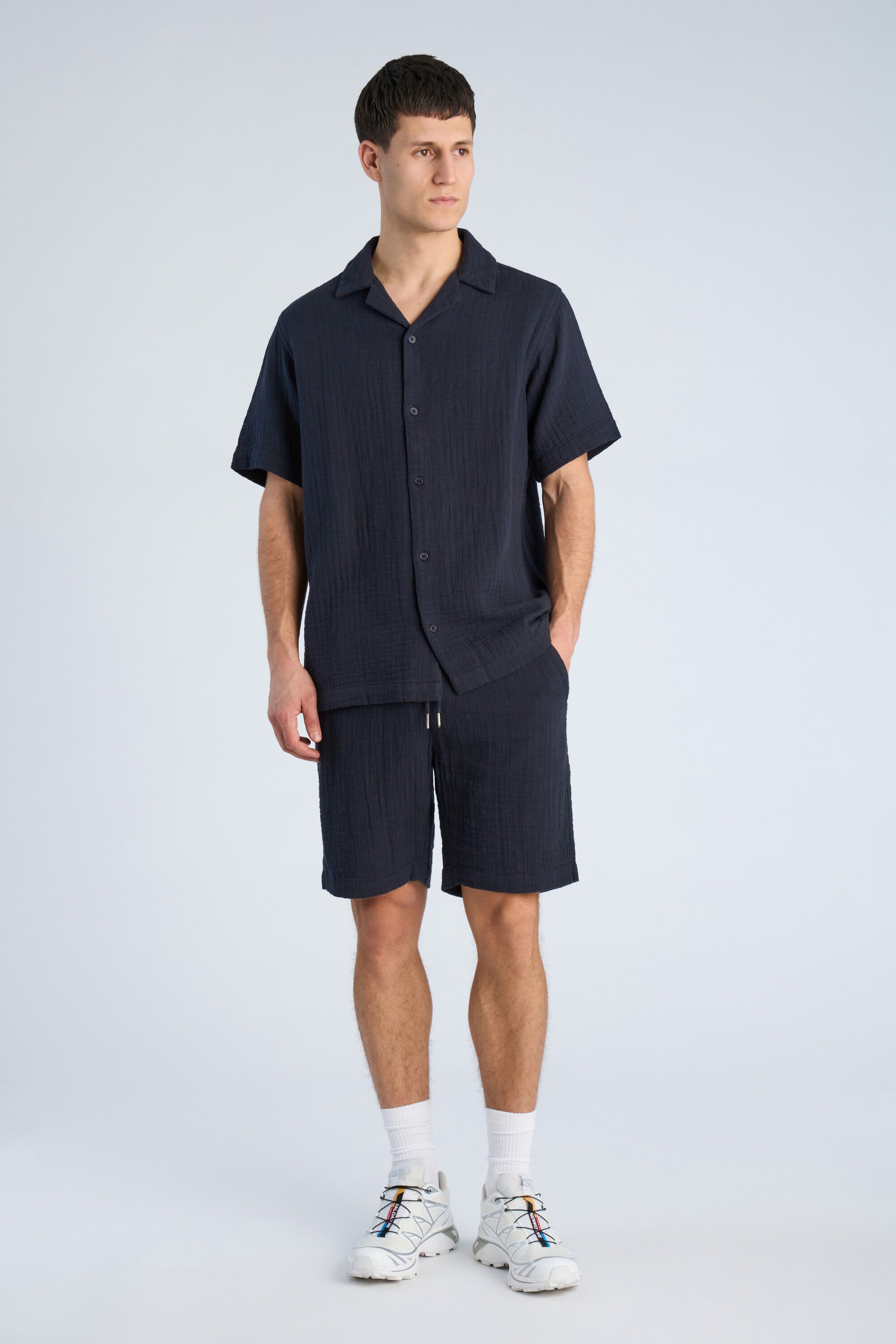 Cotton muslin shorts