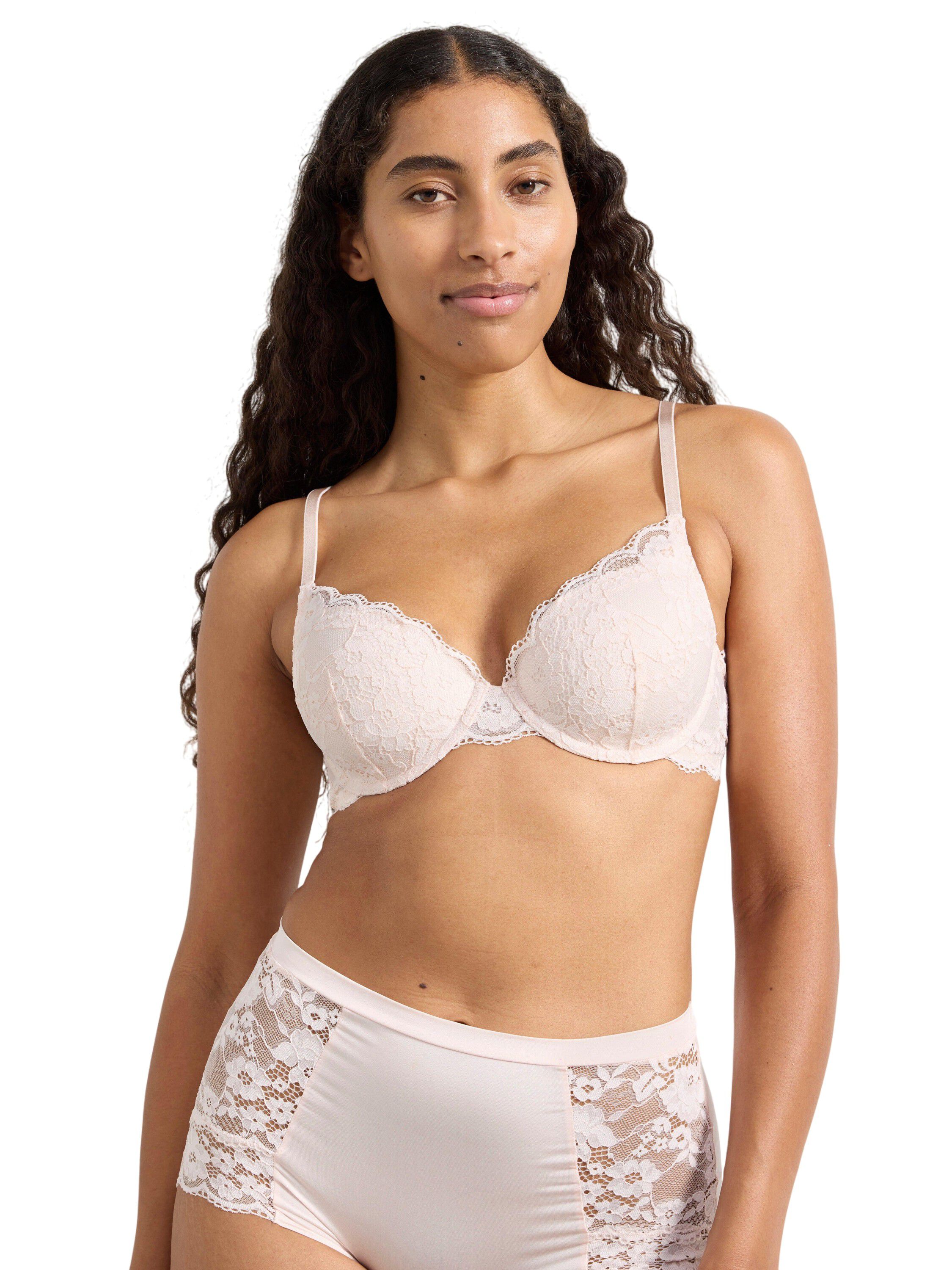 Lilja t-shirt-bh med blonder