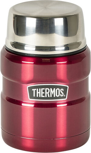 Madtermoflaske Stainless King 470 ml Mørk rød