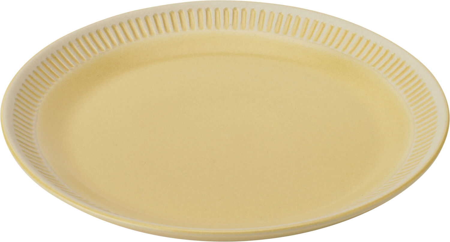 Knabstrup Colorit, tallerken, gul, &Oslash;19 cm