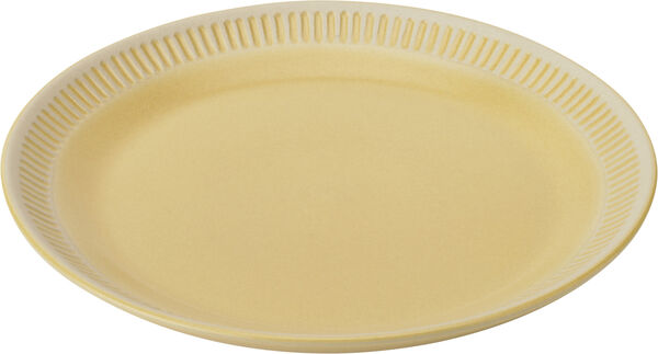 Knabstrup Colorit, tallerken, gul, Ø19 cm