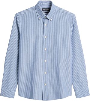 Button down collar, long sleeves, r