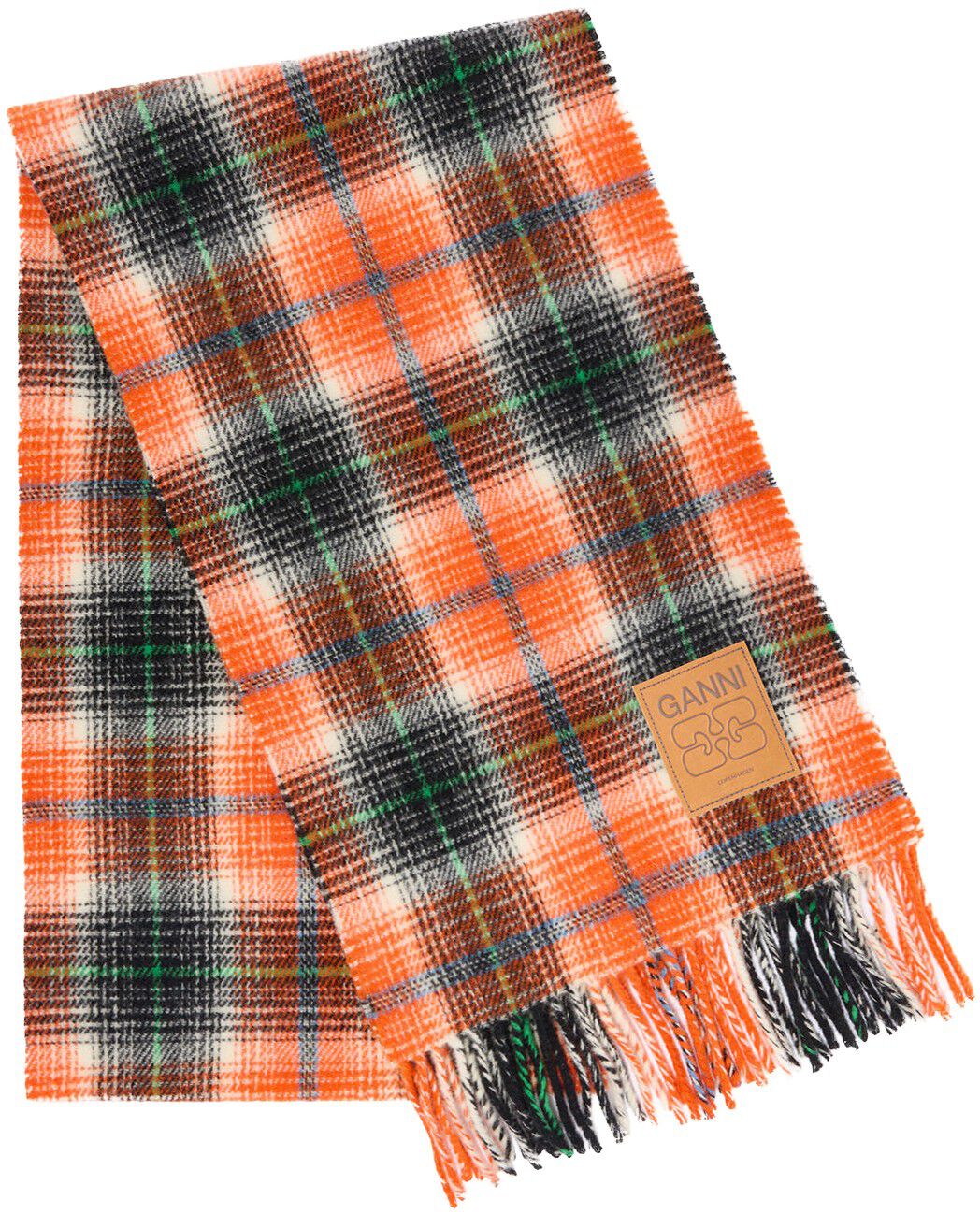 Compact Wool Scarf Checks