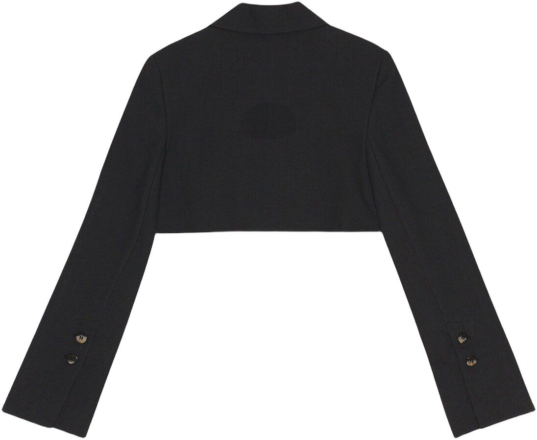 Cotton Suiting Cropped Blazer