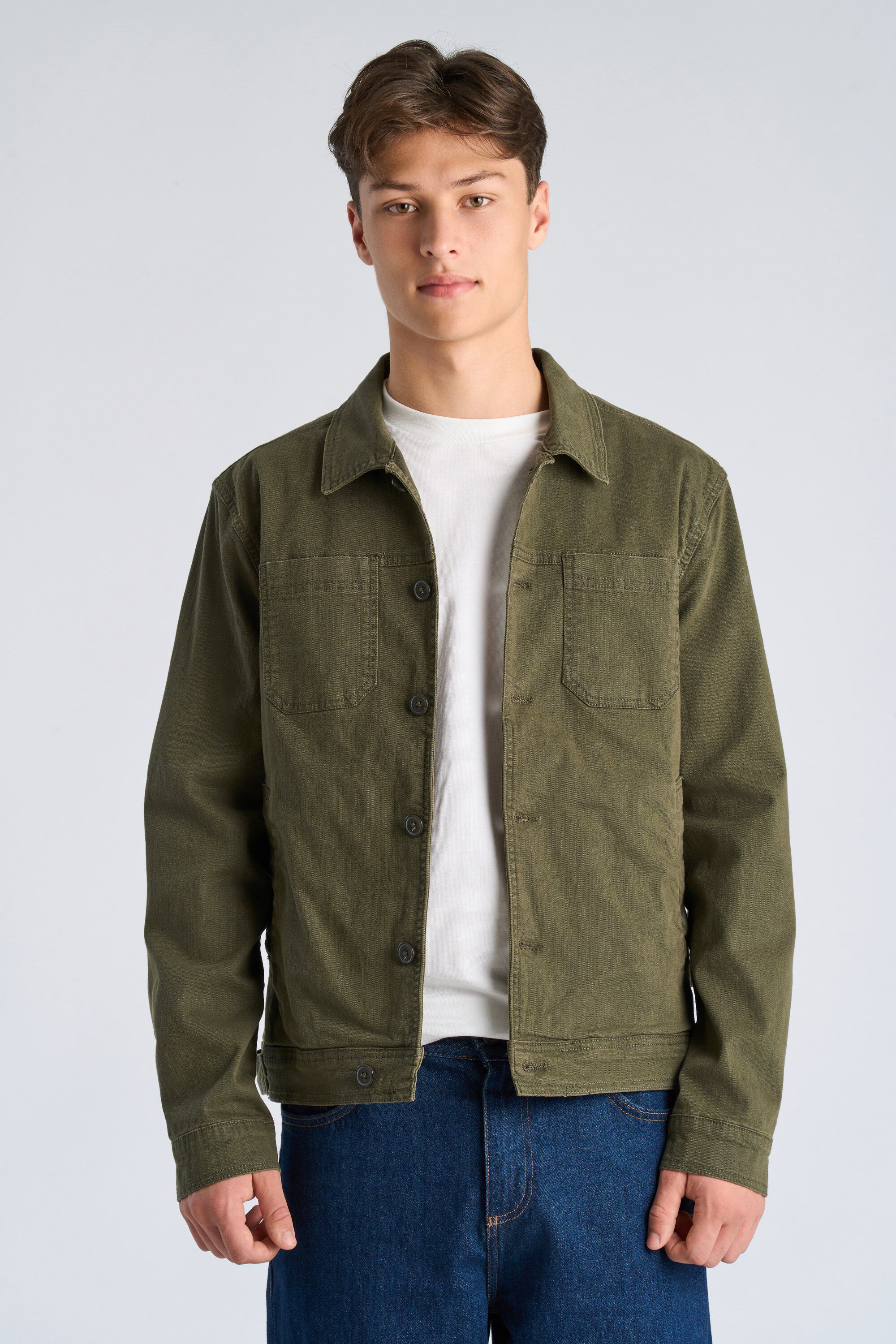 Twill overshirt