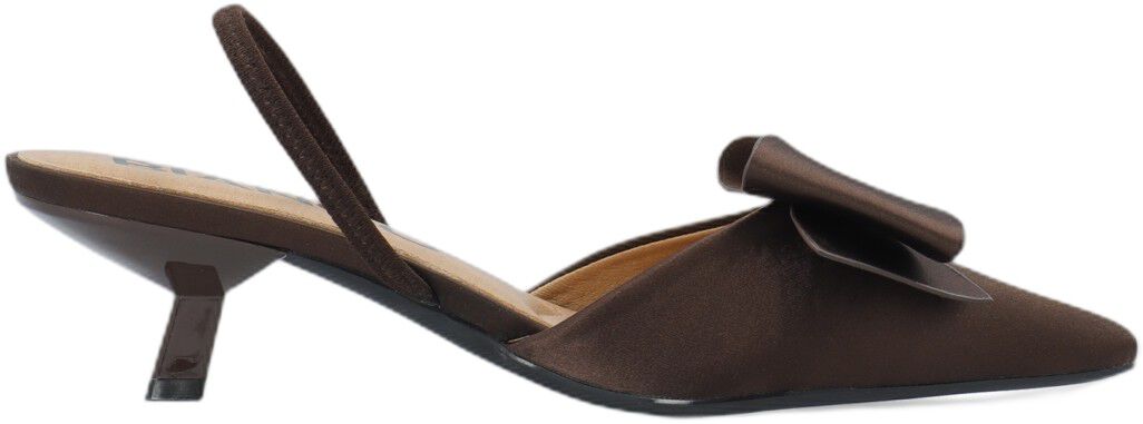BIAKRISTIN Kitten Heel Bow Slingback Satin