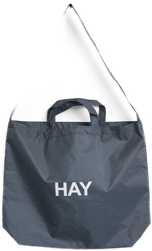 Grid Crossover Bag-Medium-Dark blue