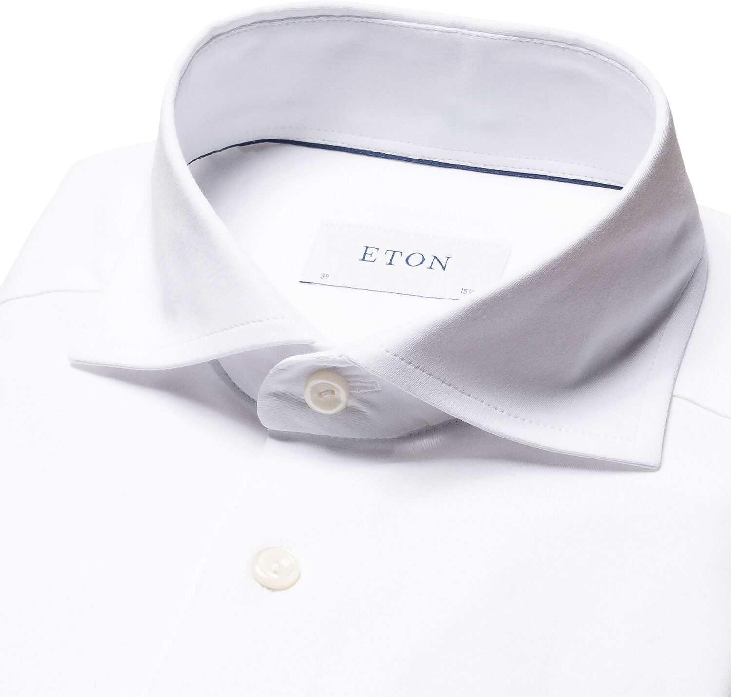 Slim Fit Navy Blue Solid Four-Flex Stretch Shirt