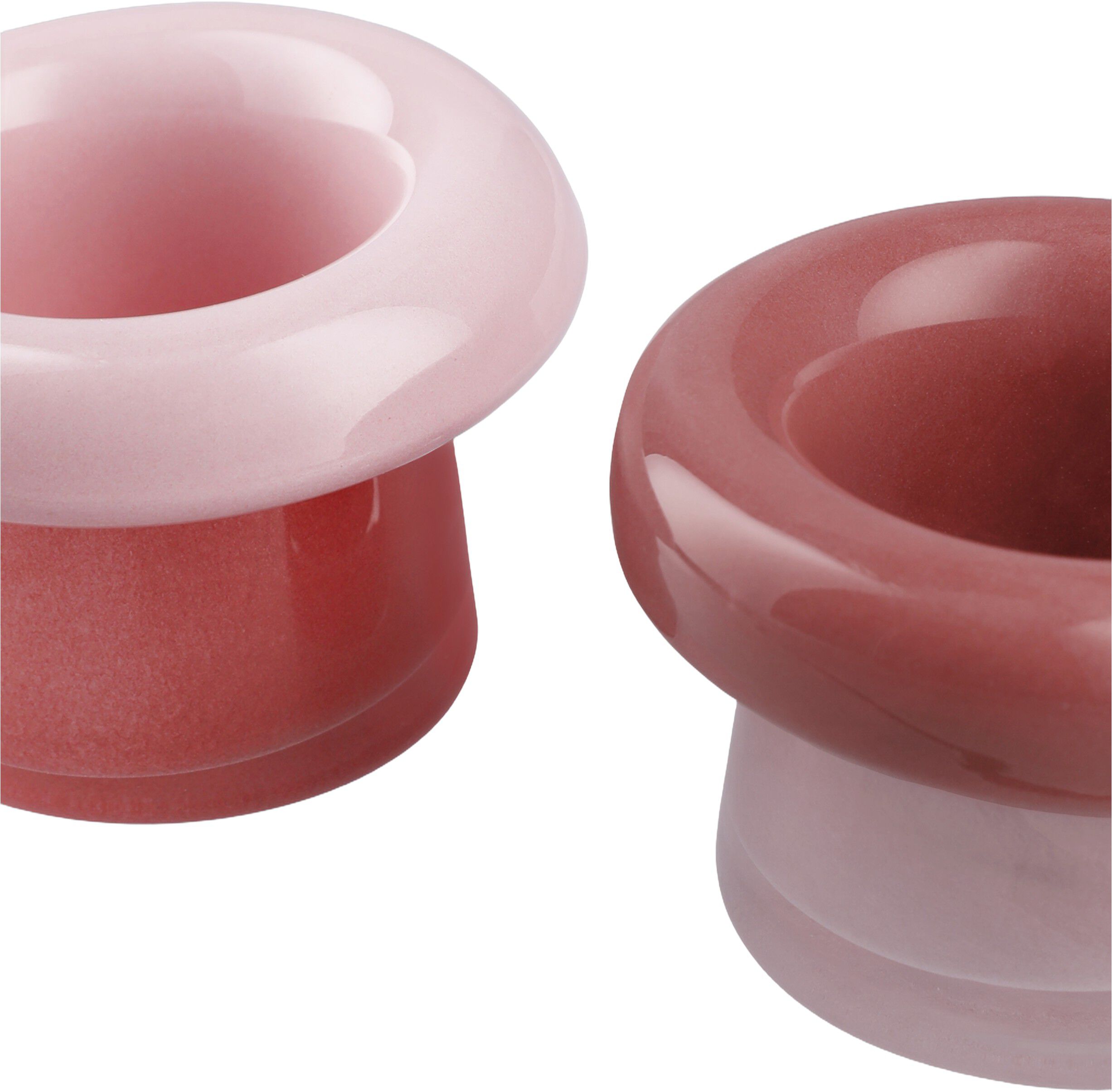 Soma Fyrfadsstage &Oslash;7. 5 cm rosa/terracotta 2 stk.