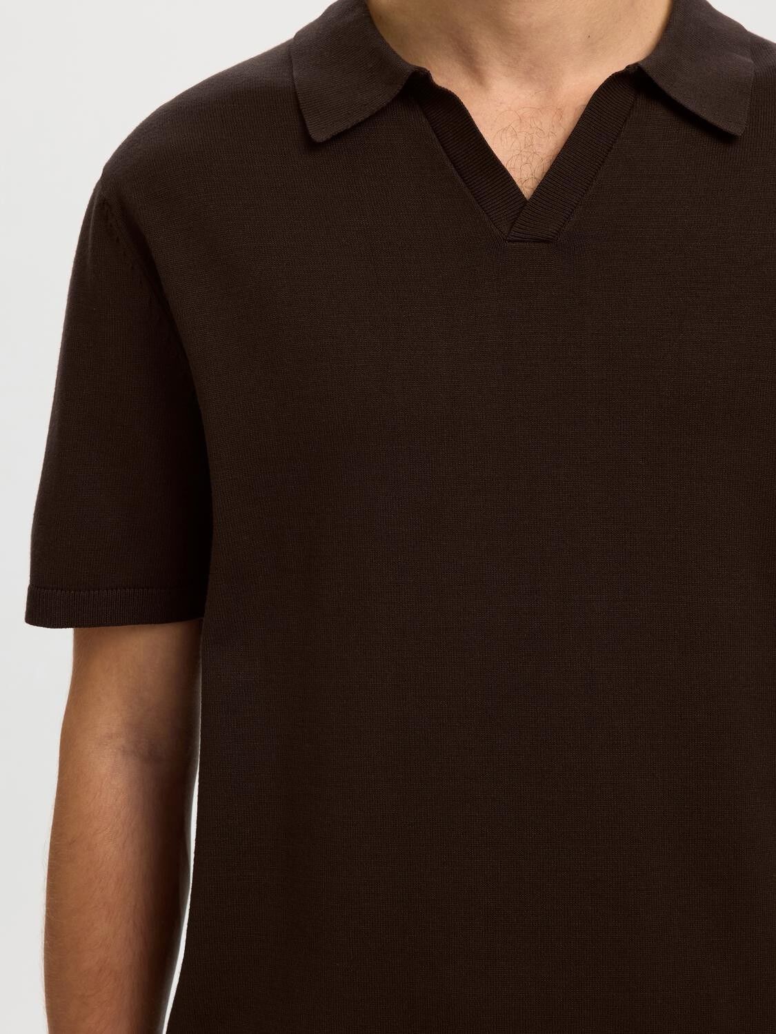 SLHTELLER SS KNIT POLO NOOS