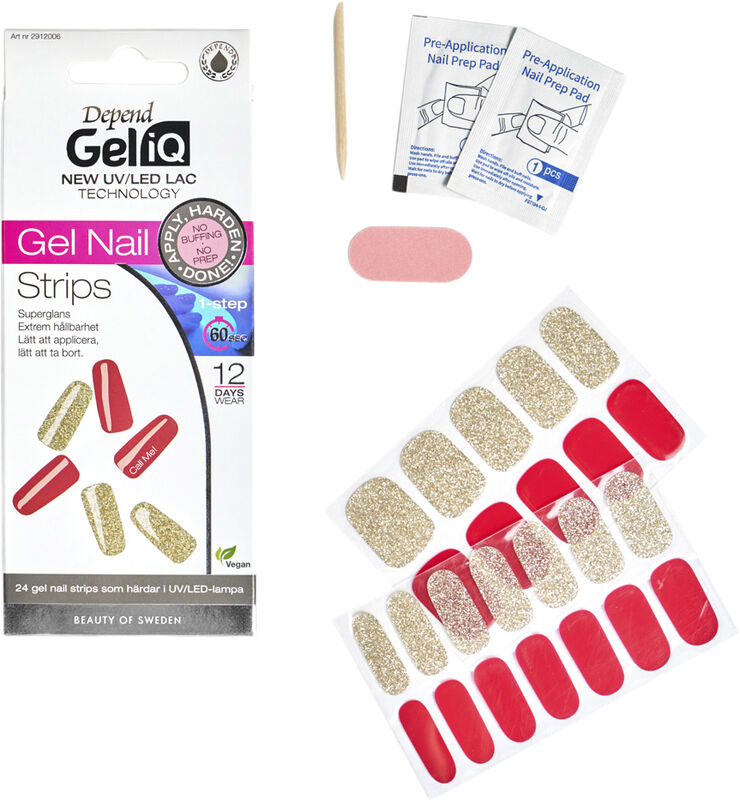 Gel iQ Gel Nail Strips Semi cured n
