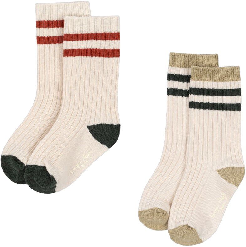 2 PACK RIB SOCKS