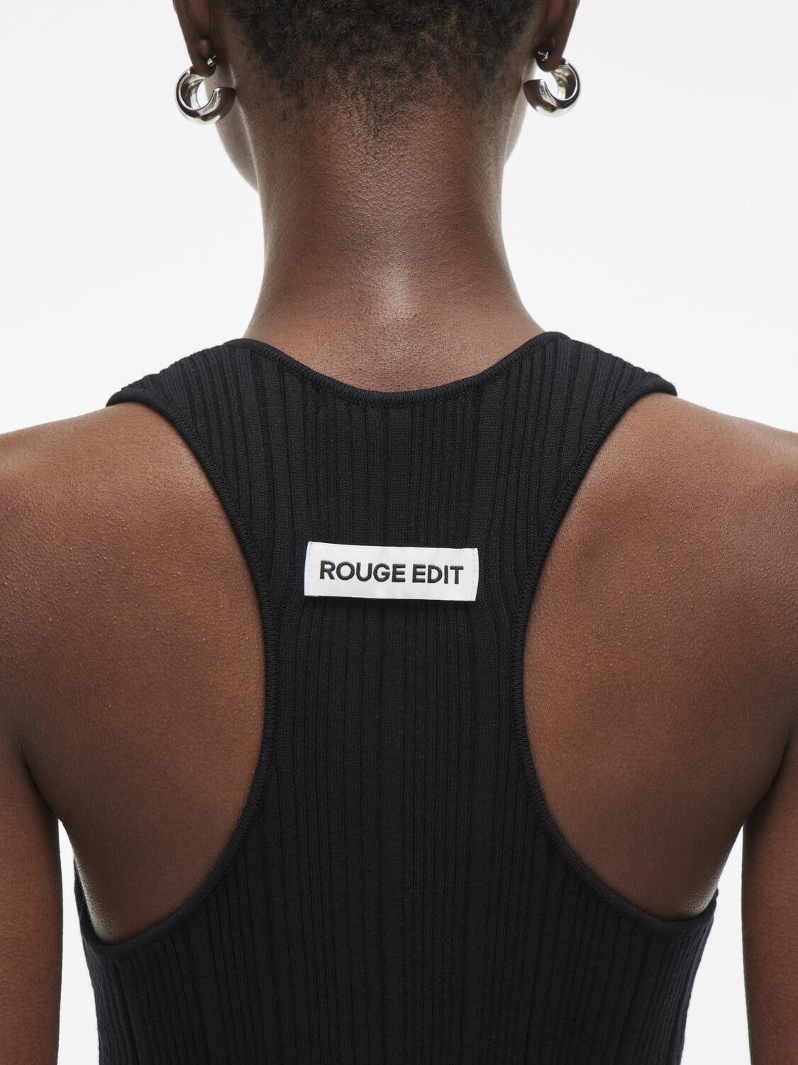 ROUSABINE KNITTED RACERBACK MIDI DR