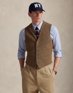 Wool Herringbone Vest