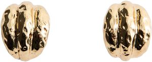 Embossed semi-hoop earrings