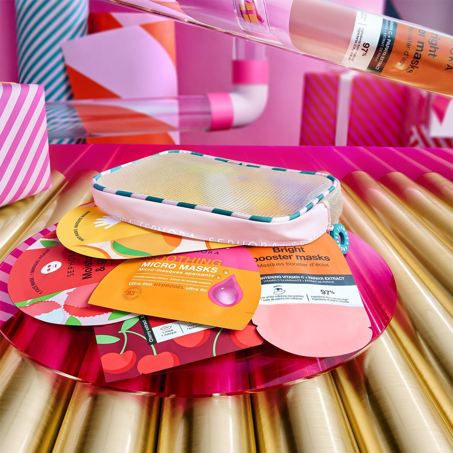 8 ANSIGTS- OG KROPSMASKER  S&aelig;t med 8 behandlingsmasker til ansigt og k