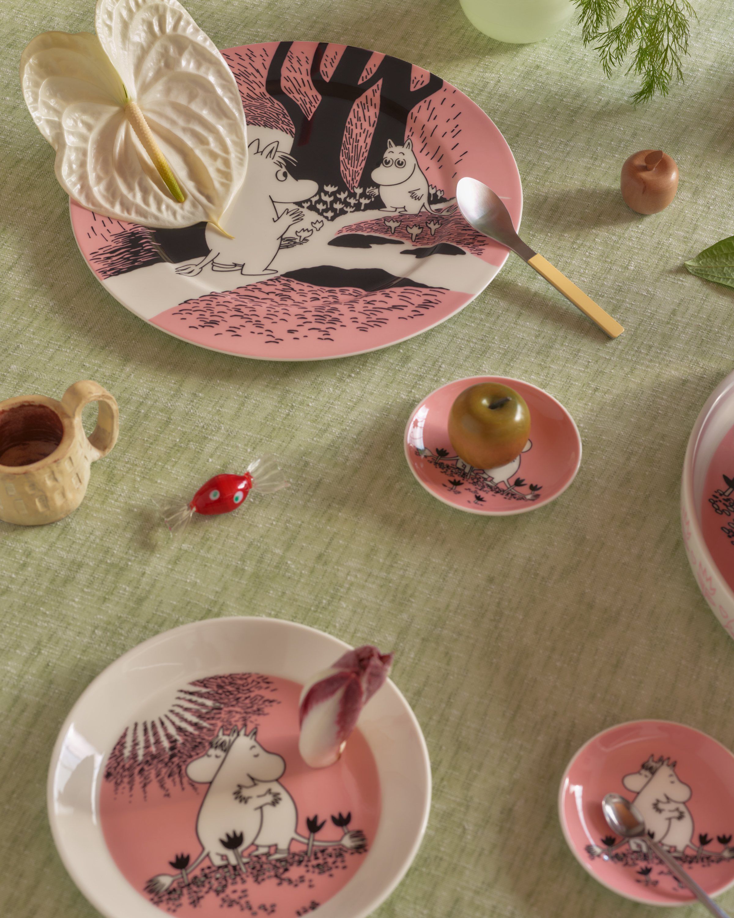 Moomin plate 19cm Love 30