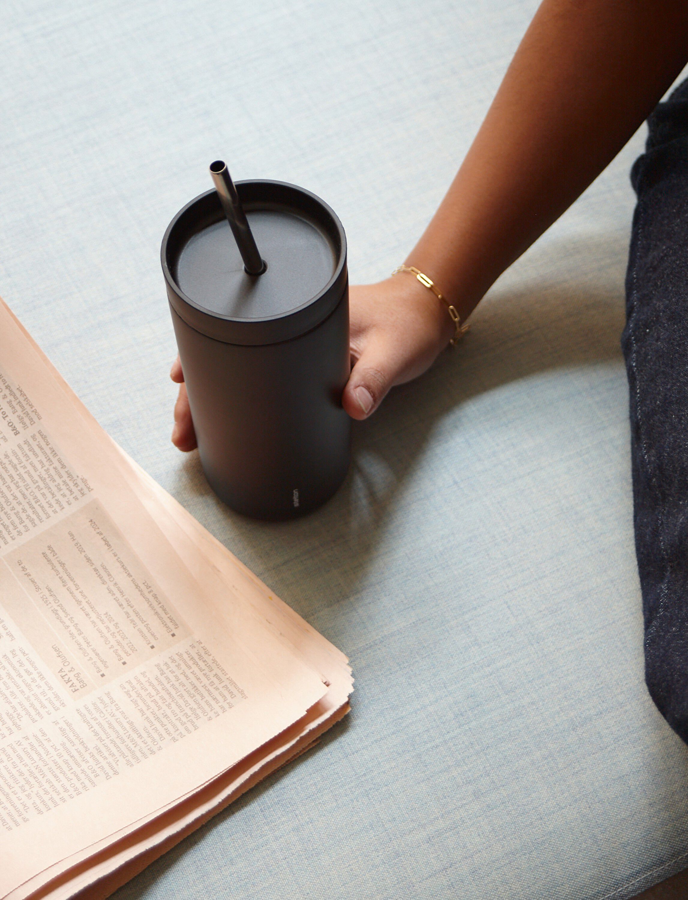 To Go Sip termokop med suger&oslash;r 0.4 l. soft black