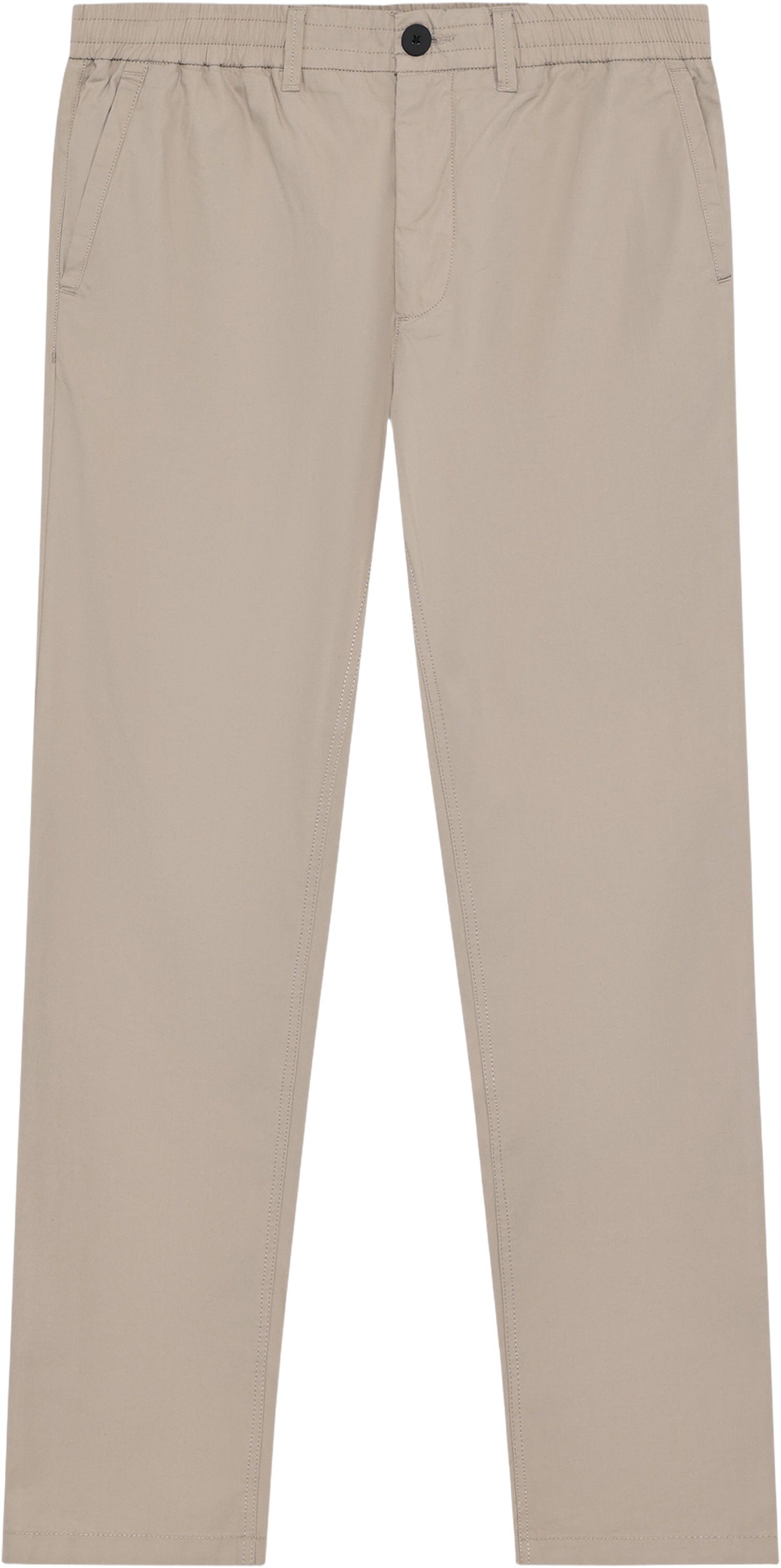 TIM tapered poplin elastic waist string pants - GOTS/Vegan
