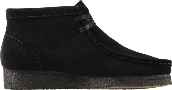 Wallabee Boot. Black Sde, D, 4