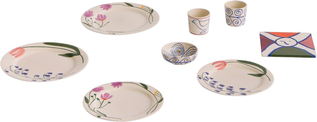 La Pittura Plate-&Oslash;24-Wild flower cr