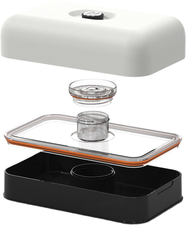 Lunchbox - Stone Finish - Ice White