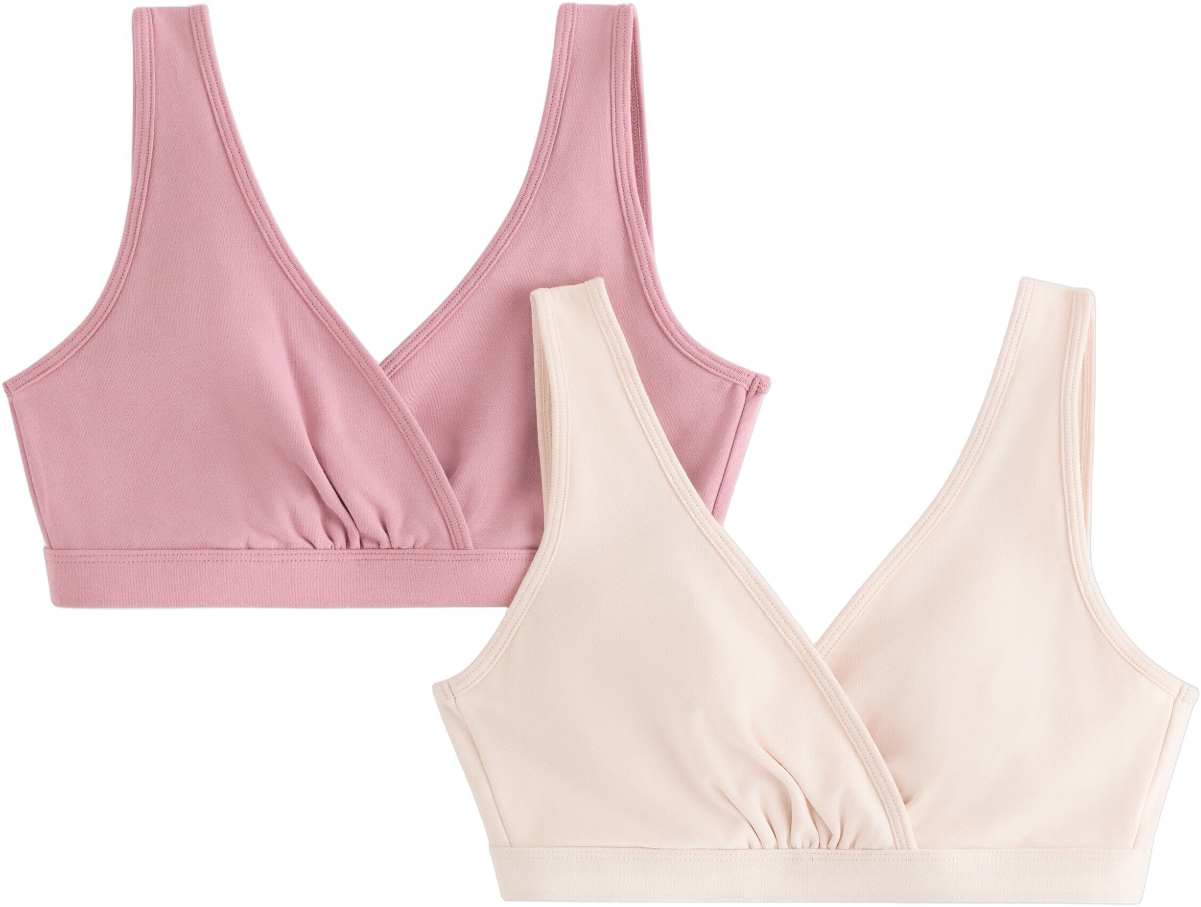 Soft nursing bra in cotton blend wi