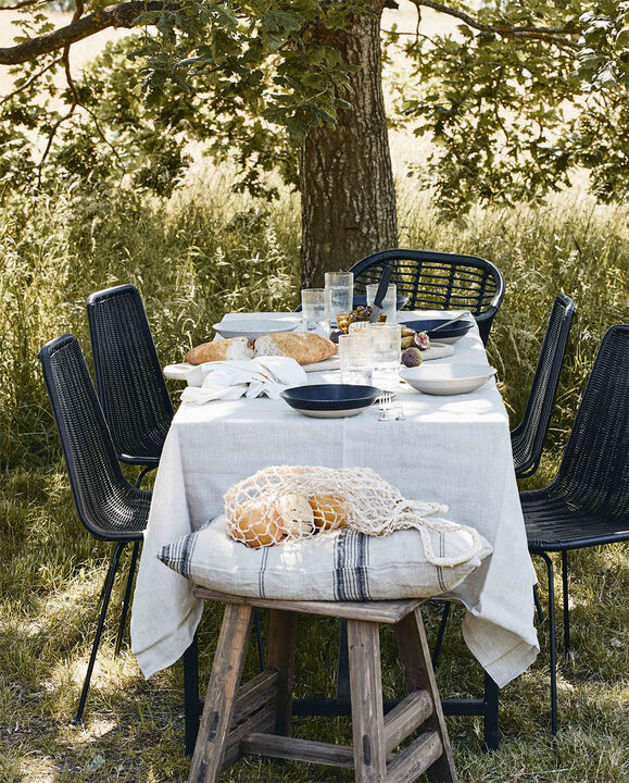 GRAINY salad plate, dark blue