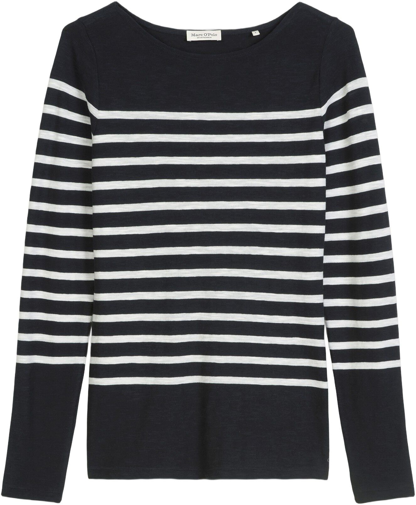 T-shirt, long sleeve, boat neck, st