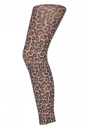 Leopard footless - 150 denier