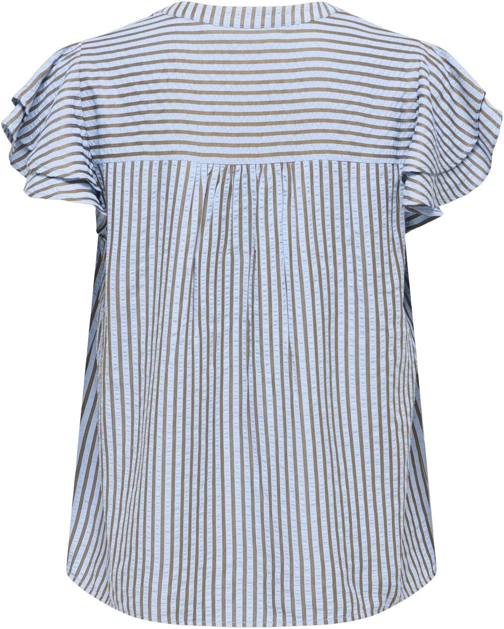 ONLBARI SL FRILL V-NECK TOP CS WVN