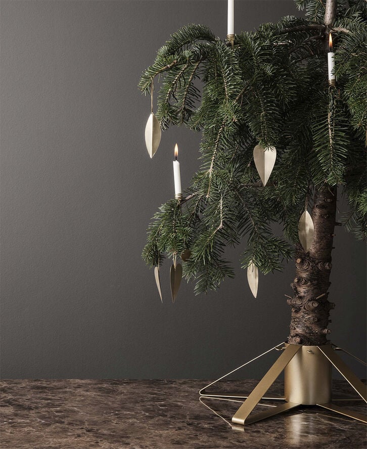Christmas Tree Foot - Brass