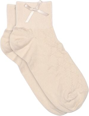 Una short socks - bow