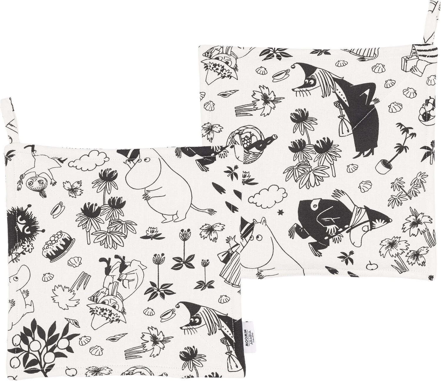 Moomin Arabia Grydelapper Neutral 2 stk