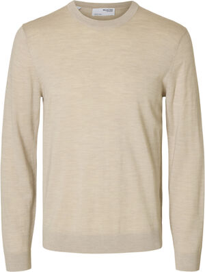 SLHTRAY LS KNIT MERINO CREW NECK NO