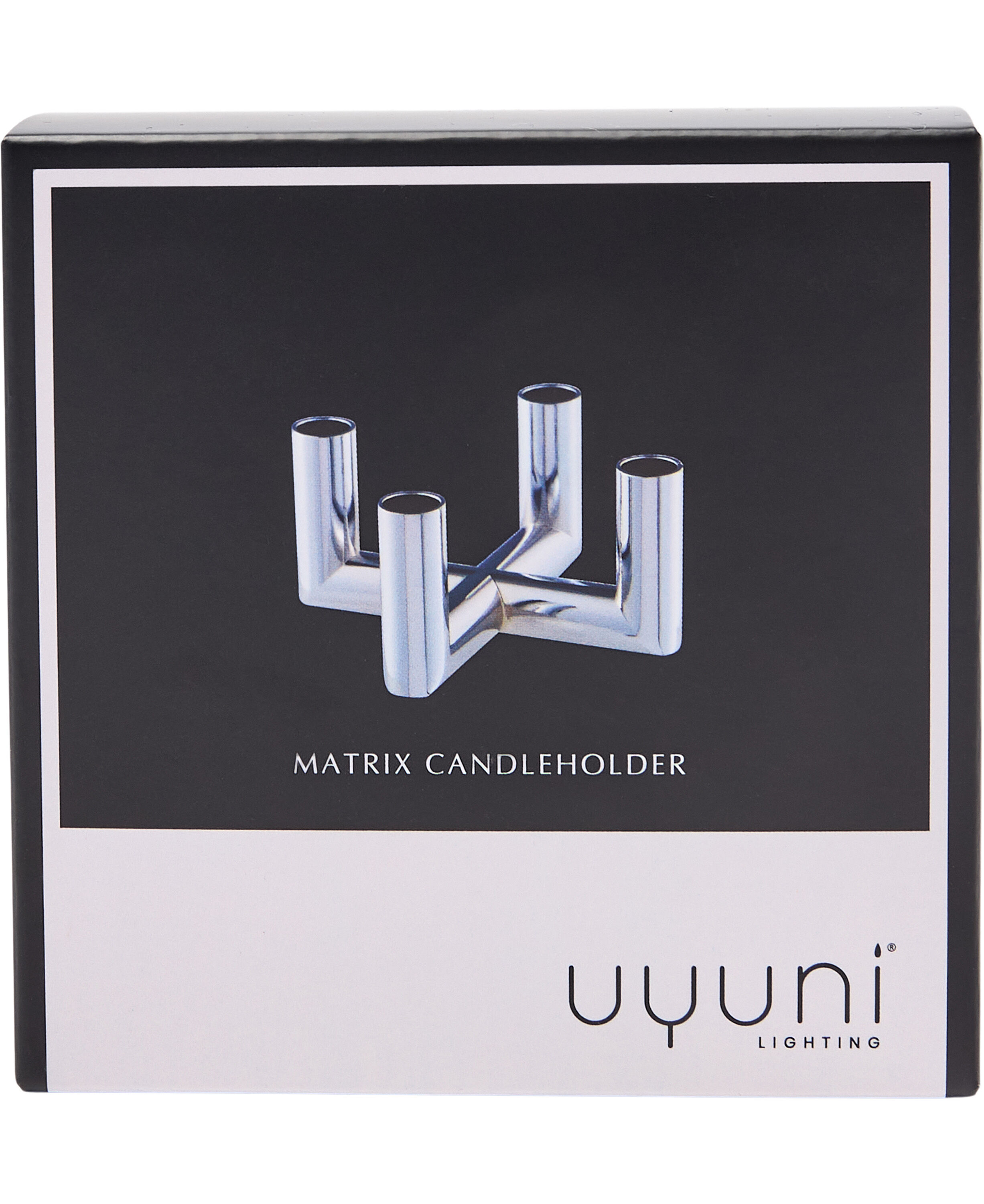 MATRIX Candle Holder - 4'arm Mini Taper - Chrome - 7,5 x 4,5