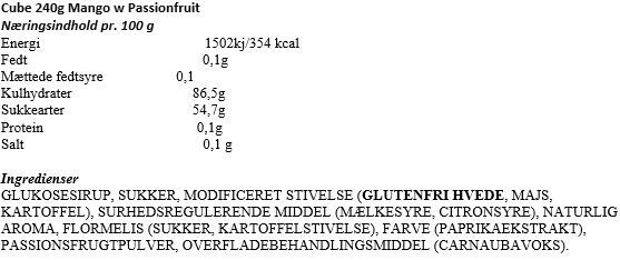 Cube 240g Mango w Passionfruit