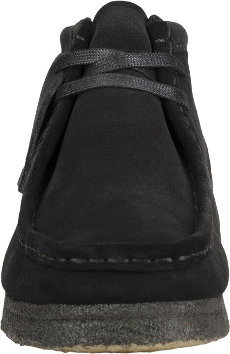 Wallabee Boot. Black Sde, D, 4