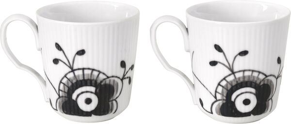 Sort Mega Riflet krus 28 cl 2-pak