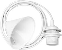 Oph&aelig;ng Hvid tekstilledning &Atilde; 11cm, L: 2,1m