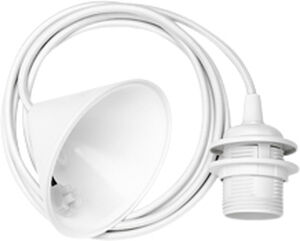 Ophæng Hvid tekstilledning Ã 11cm, L: 2,1m