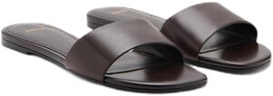 Flat leather sandal