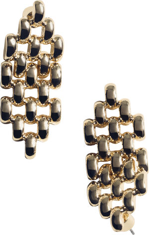 Link dangling earrings