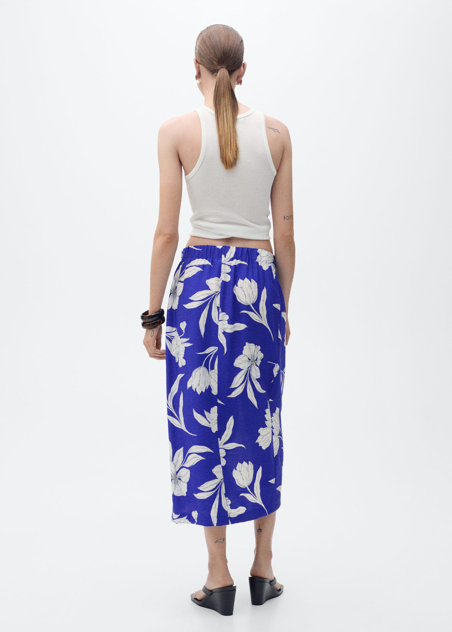 Floral sarong skirt