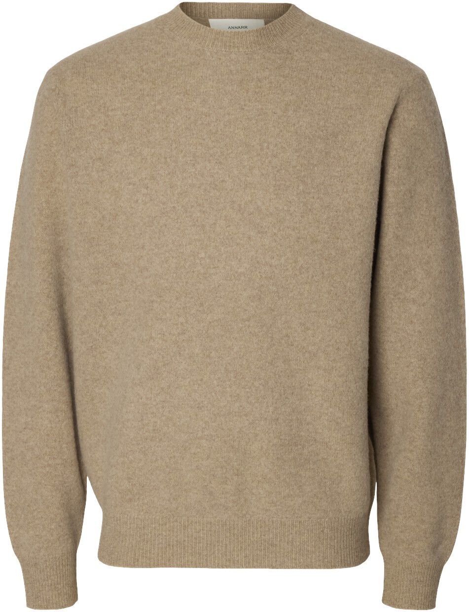 ANRRAGI LS KNIT WOOL CREW NECK