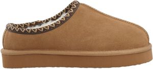 BIASNOW Flatform Binded Slip In Shoe Suede