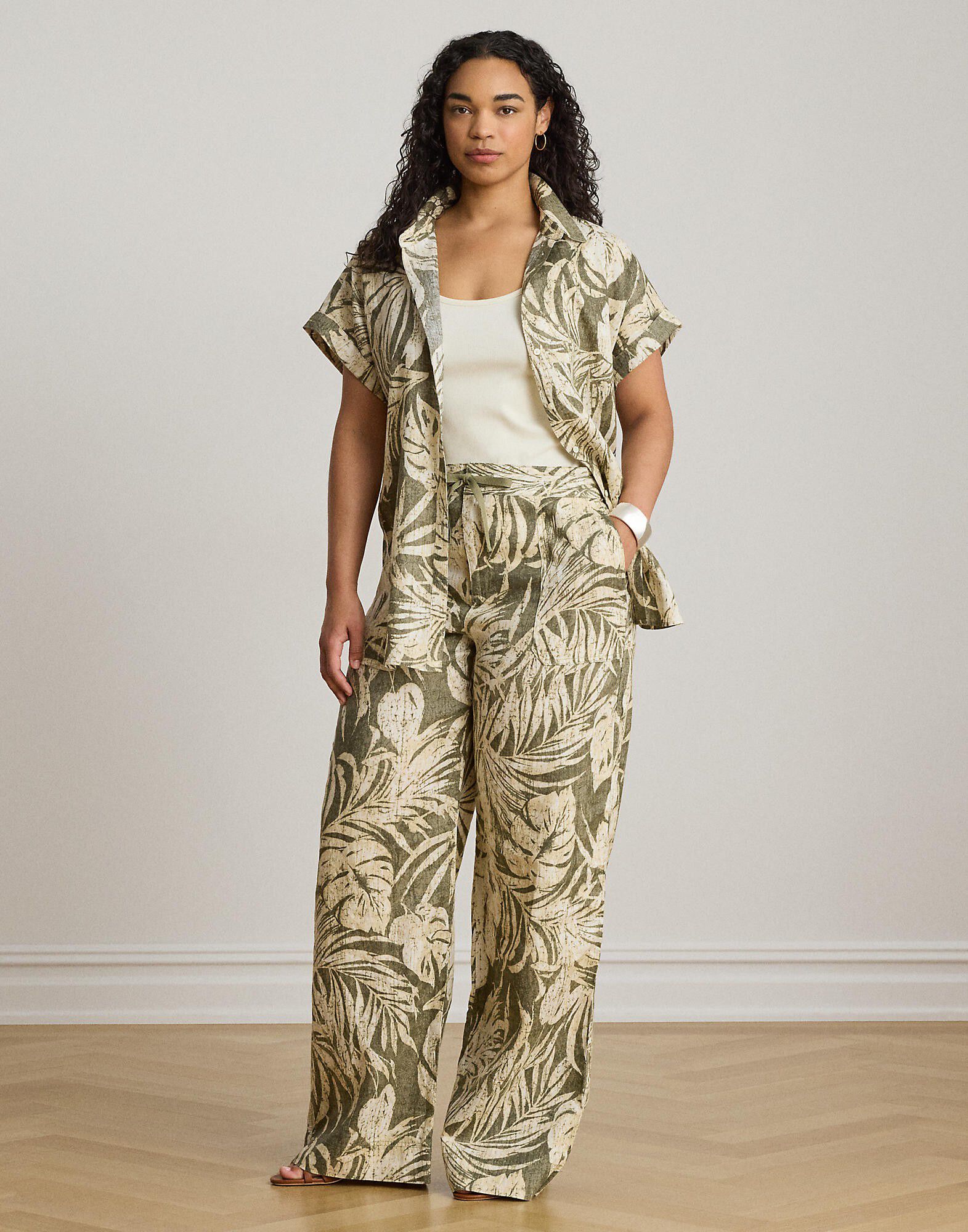 Relaxed Fit Print Short-Sleeve Shirt
