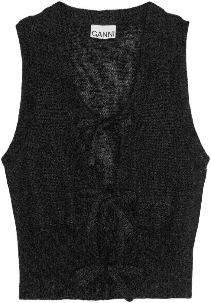 Light Mohair Tie String Vest
